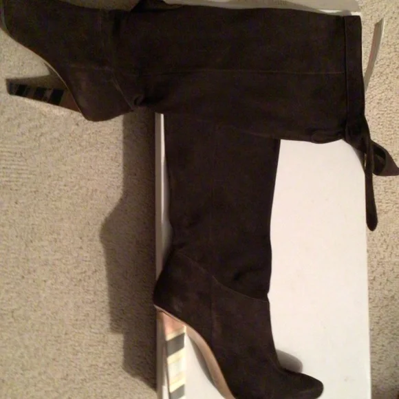 Jimmy Choo Coffee Suede Boots - Picture 7 of 8